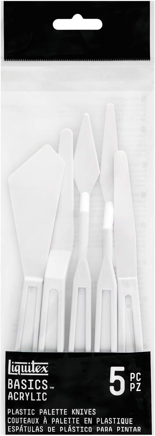 Liquitex Plastic Palette & Painting Knives Set 5-Piece Set