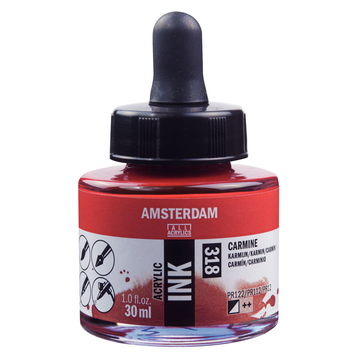 Amsterdam Acrylic Ink, 30ml, Carmine