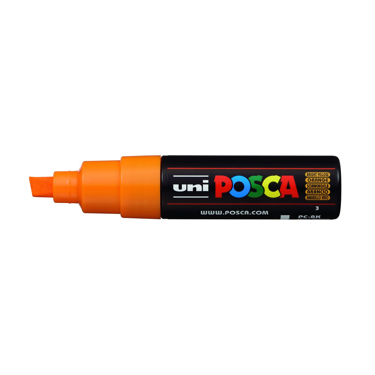 POSCA Paint Marker, PC-8K Broad Chisel, Bright Yellow