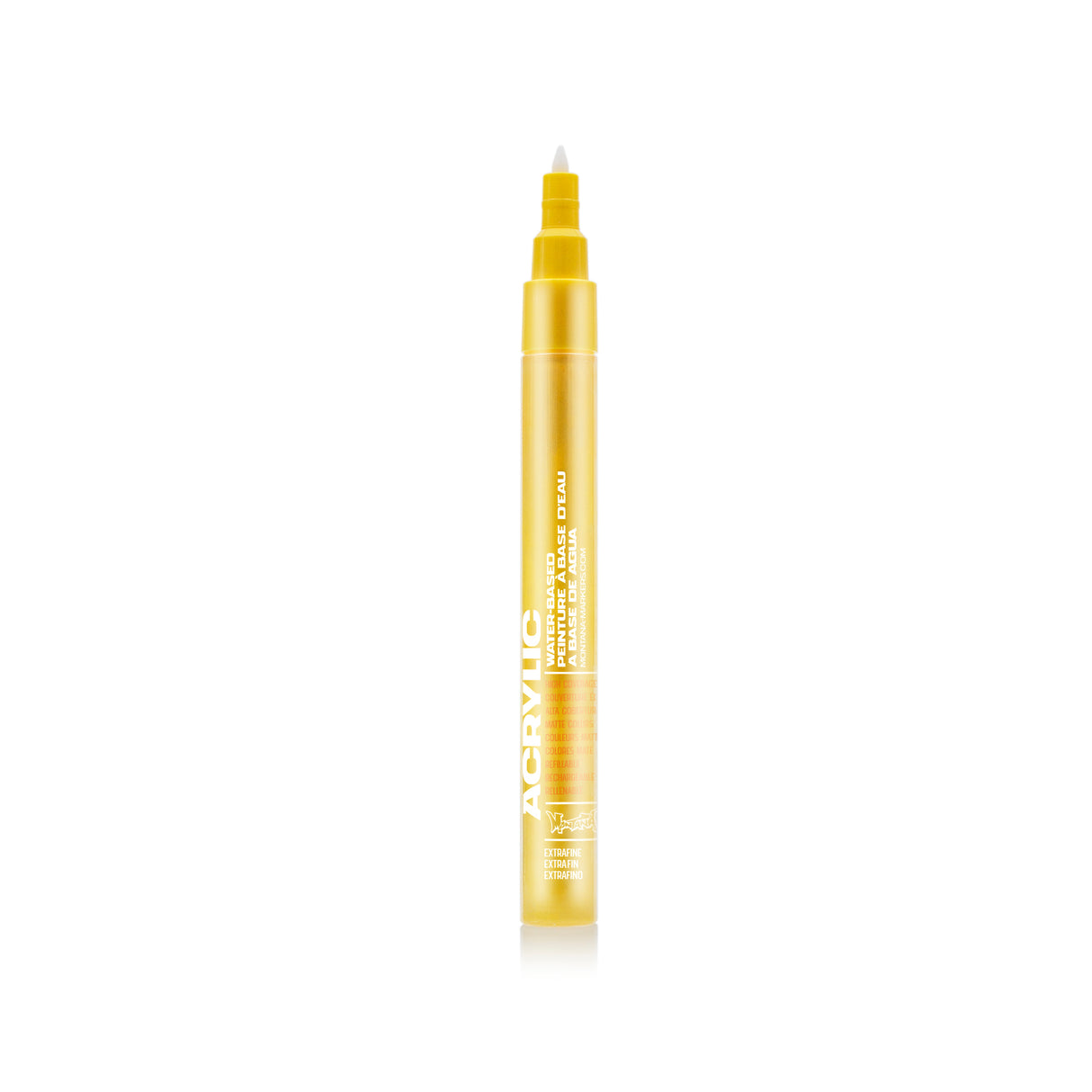 Montana Cans Acrylic Paint Marker, .7mm, Extra-Fine Nib, Shock Yellow Light