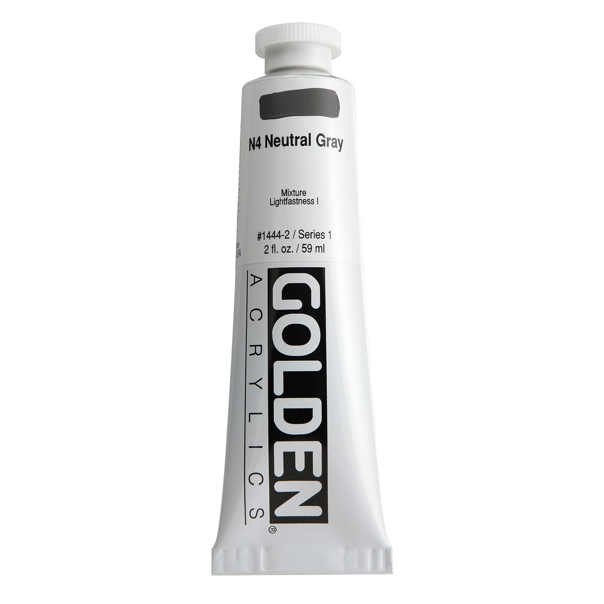 Golden Heavy Body Acrylic, 2 oz., Neutral Grey N4