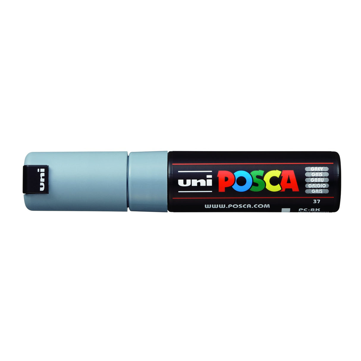 POSCA Paint Marker, PC-8K Broad Chisel, Grey