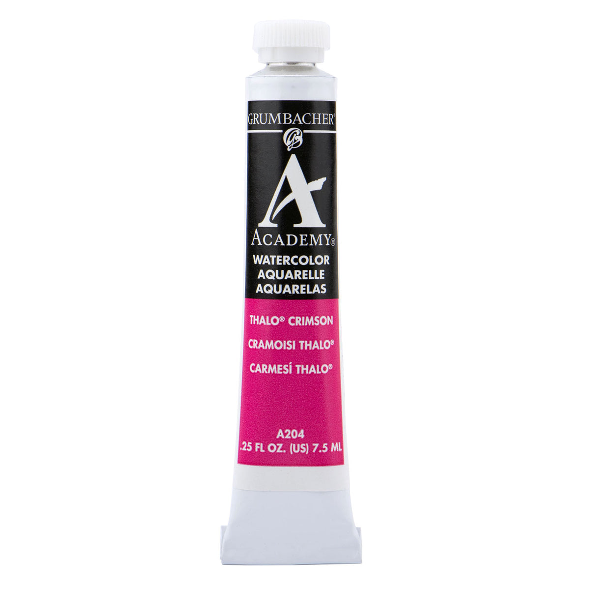Grumbacher Academy Watercolor, 7.5ml Tube, Thalo Crimson