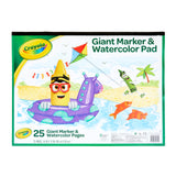 Crayola Giant Marker & Watercolor Pad, 16 in x 12 in
