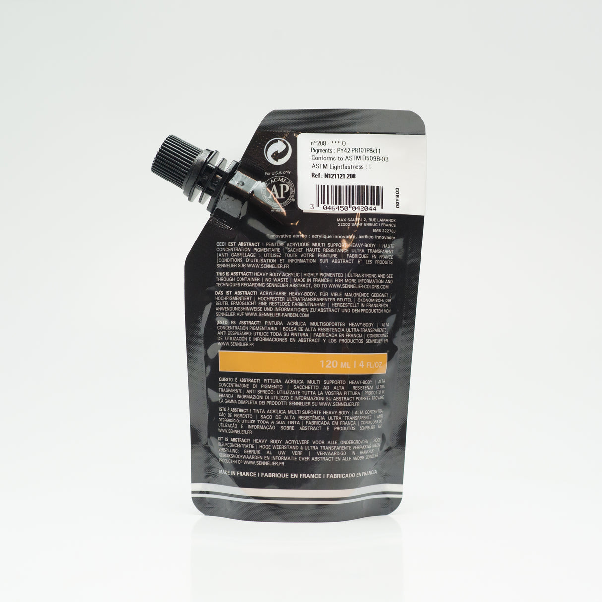 Sennelier Abstract Acrylic, 120ml, Satin, Raw Sienna