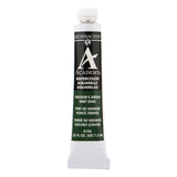 Grumbacher Academy Watercolor, 7.5ml Tube, Hooker' s Green Deep