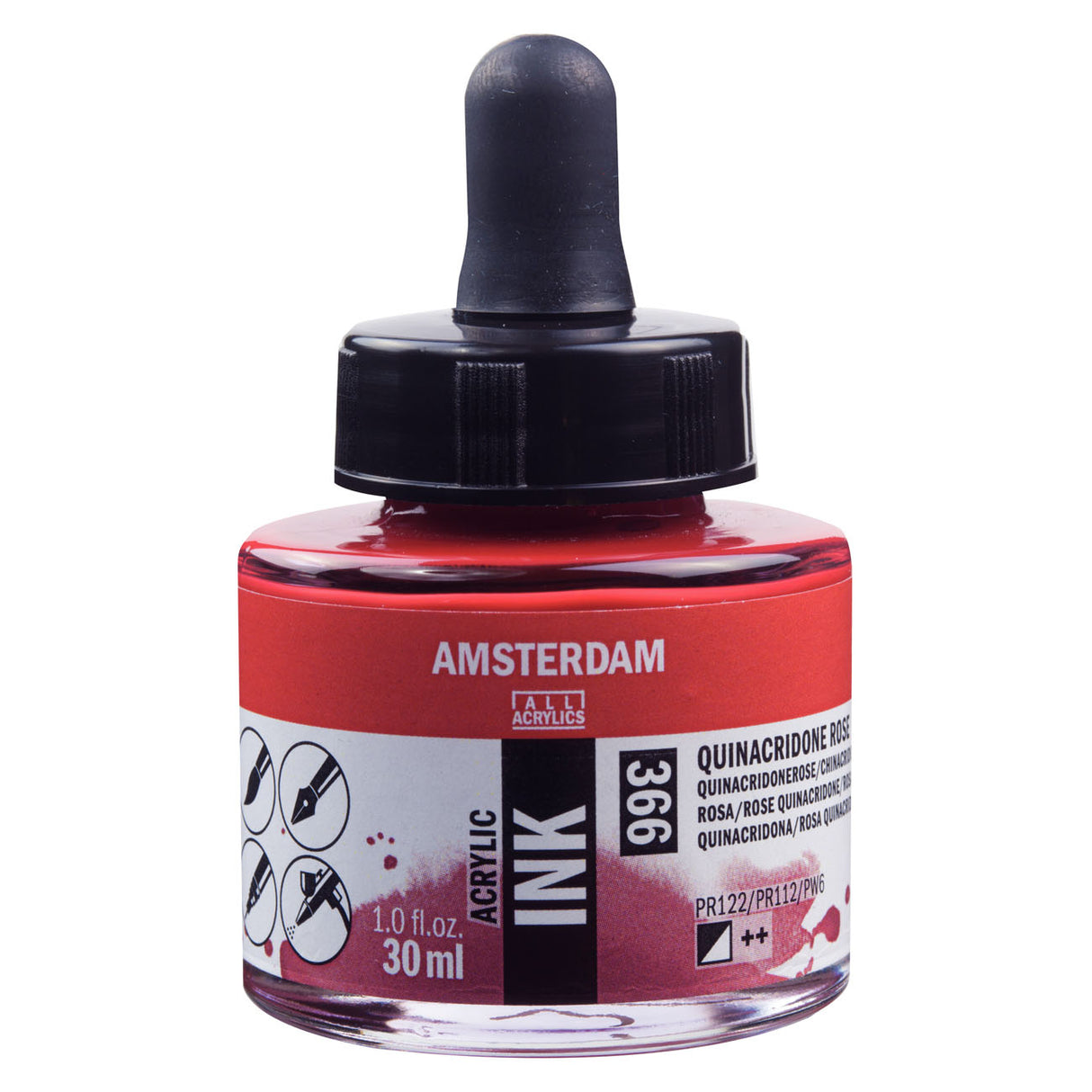 Amsterdam Acrylic Ink, 30ml, Quinacridone Rose