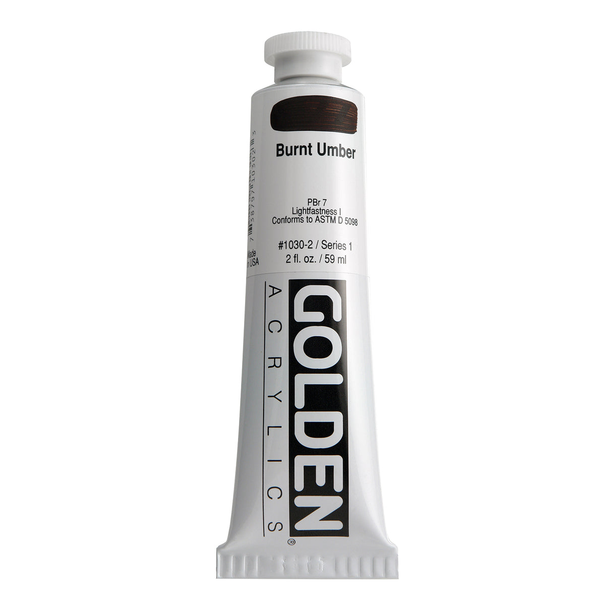 Golden Heavy Body Acrylic, 2oz., Burnt Umber