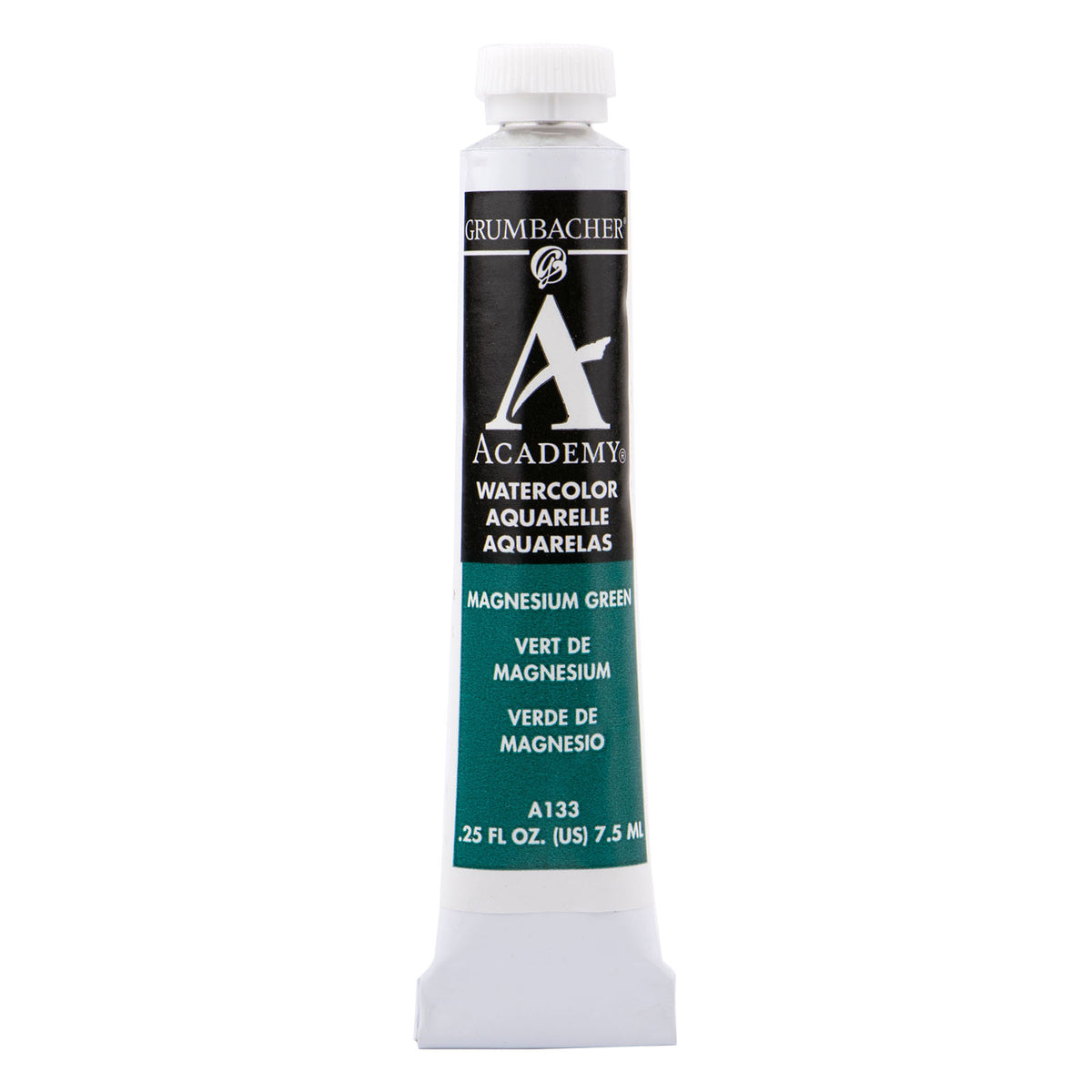 Grumbacher Academy Watercolor, 7.5ml Tube, Magnesium Green