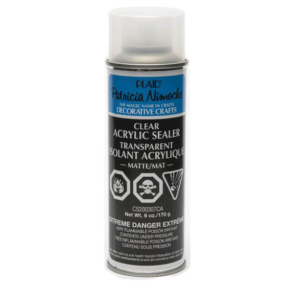 Plaid Clear Acrylic Sealer Aerosol Spray 6oz-Matte