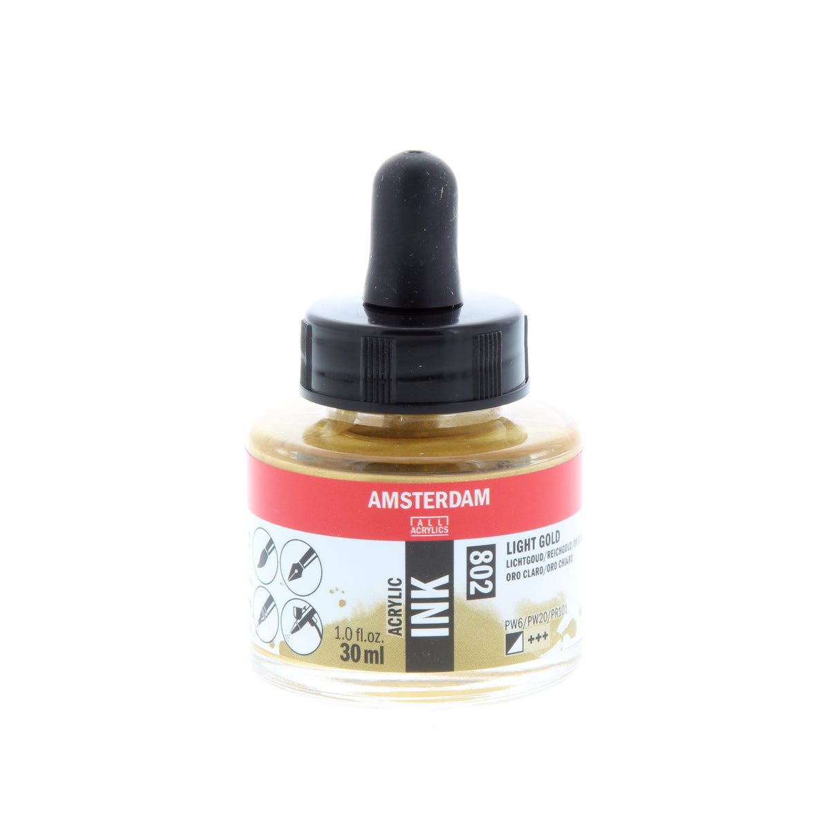 Amsterdam Acrylic Ink, 30ml, Light Gold