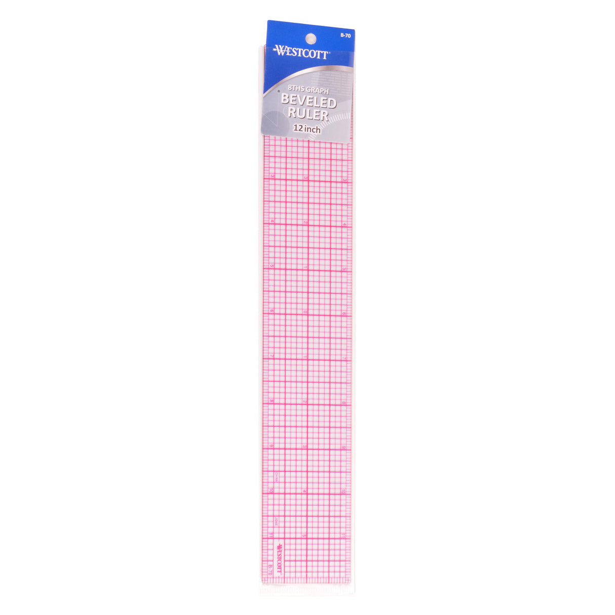C-Thru Graph Beveled Edge Ruler, 2 in x 12 in