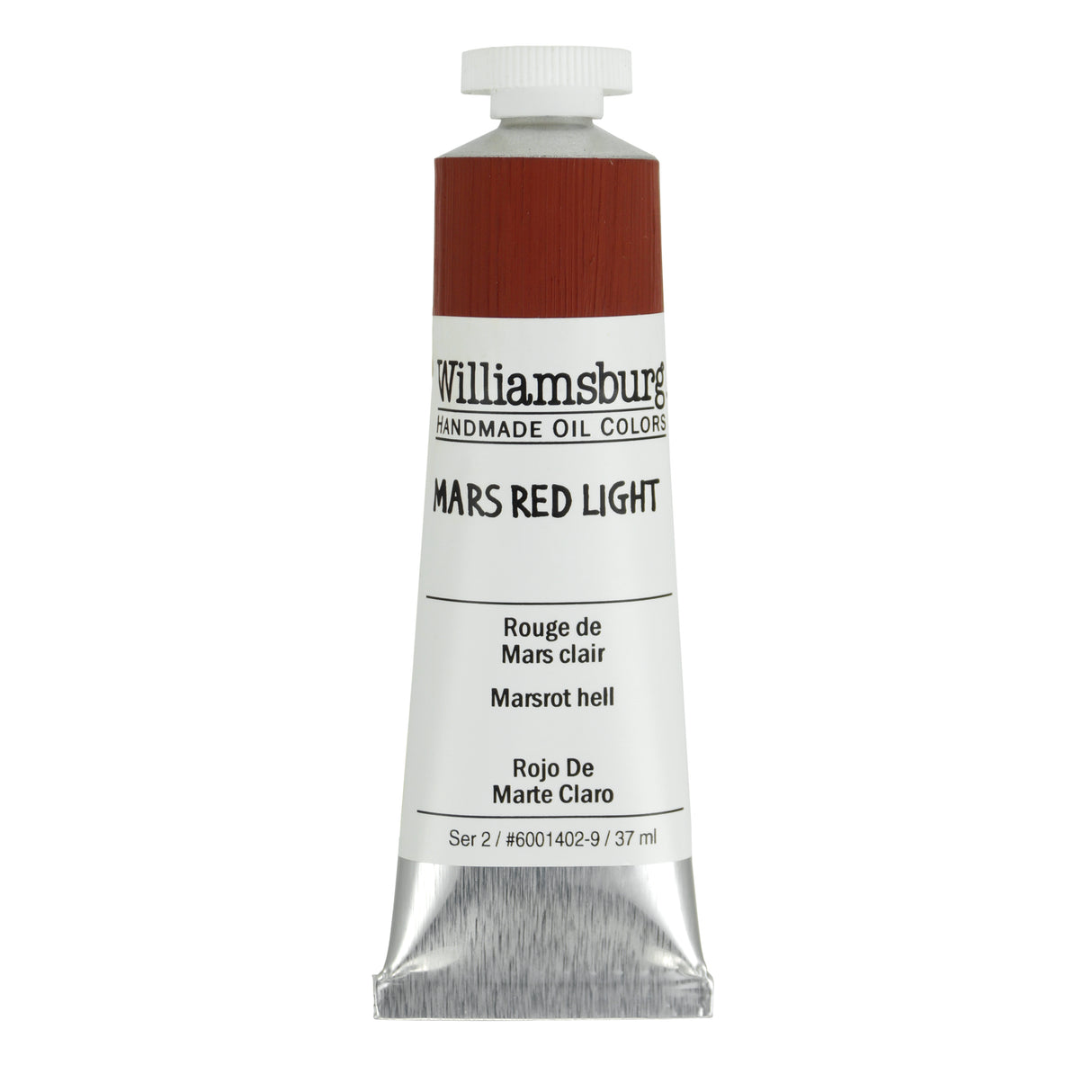 Williamsburg Artist Oil Color, 37ml Tube, Mars Red Light