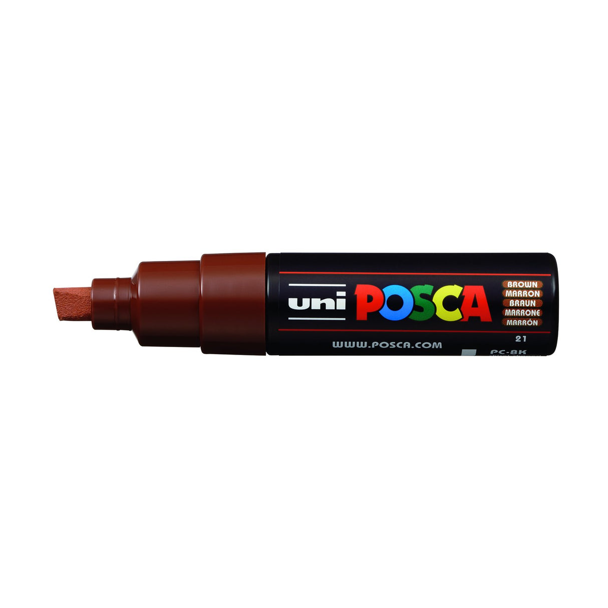 POSCA Paint Marker, PC-8K Broad Chisel, Brown