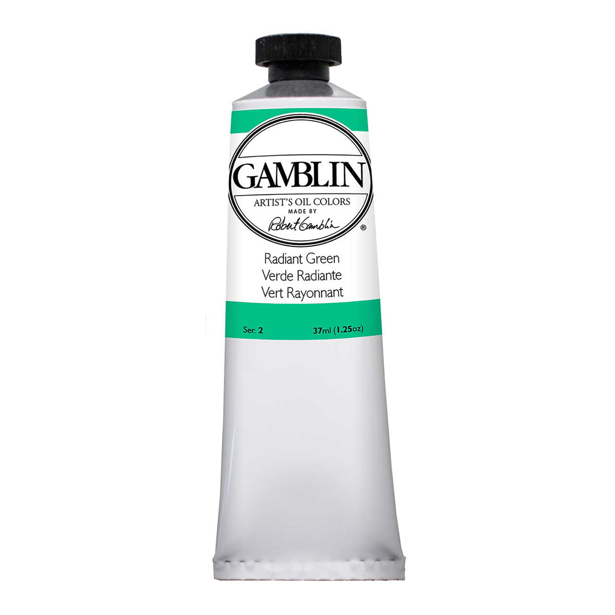 Gamblin Artist Grade Oil Color, 37ml, Radiant Green