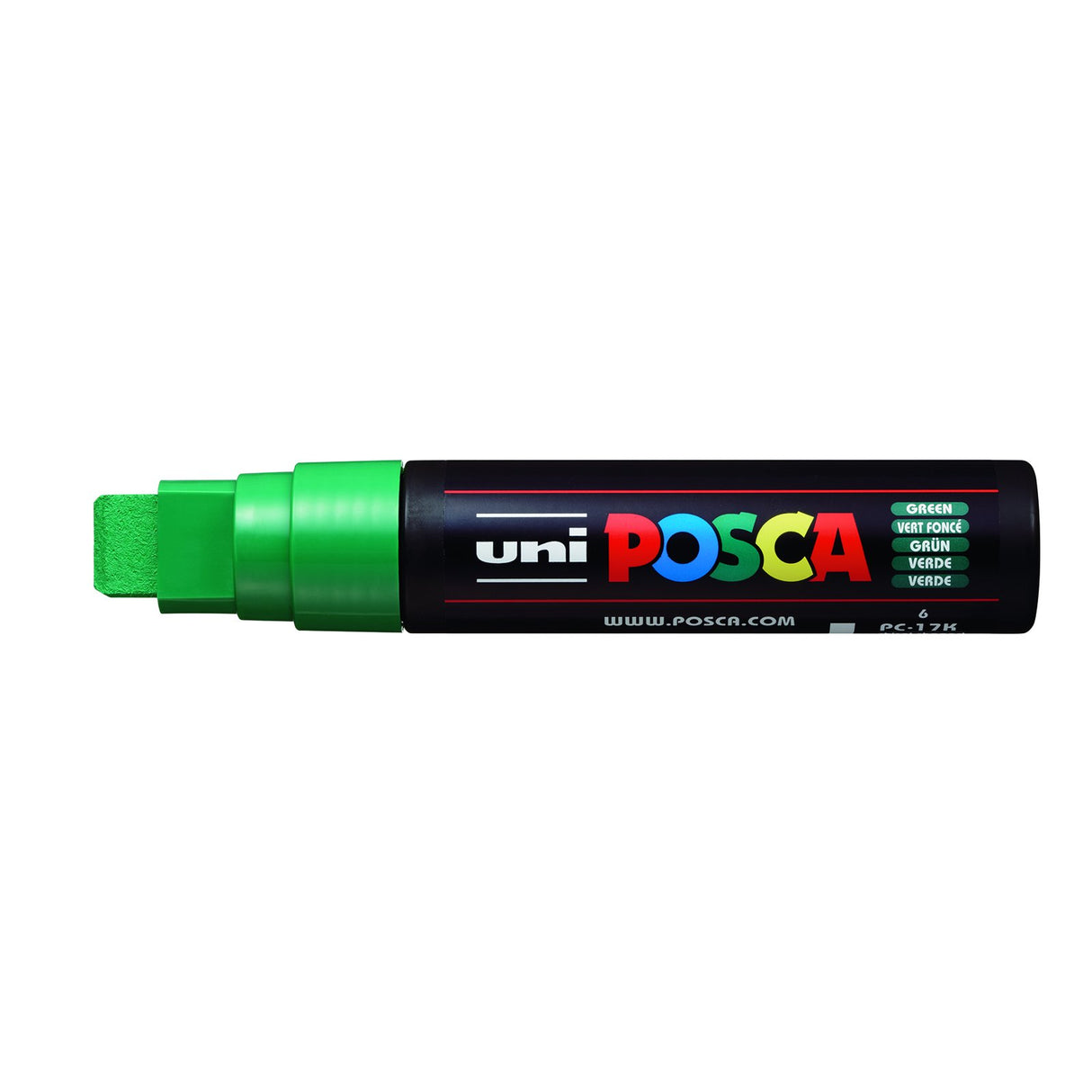 POSCA Paint Marker, PC-17K Extra Broad Rectangular Chisel, Green