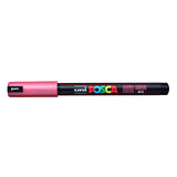 POSCA Paint Pen, PC-1MR Ultra-Fine Tip, Metallic Red