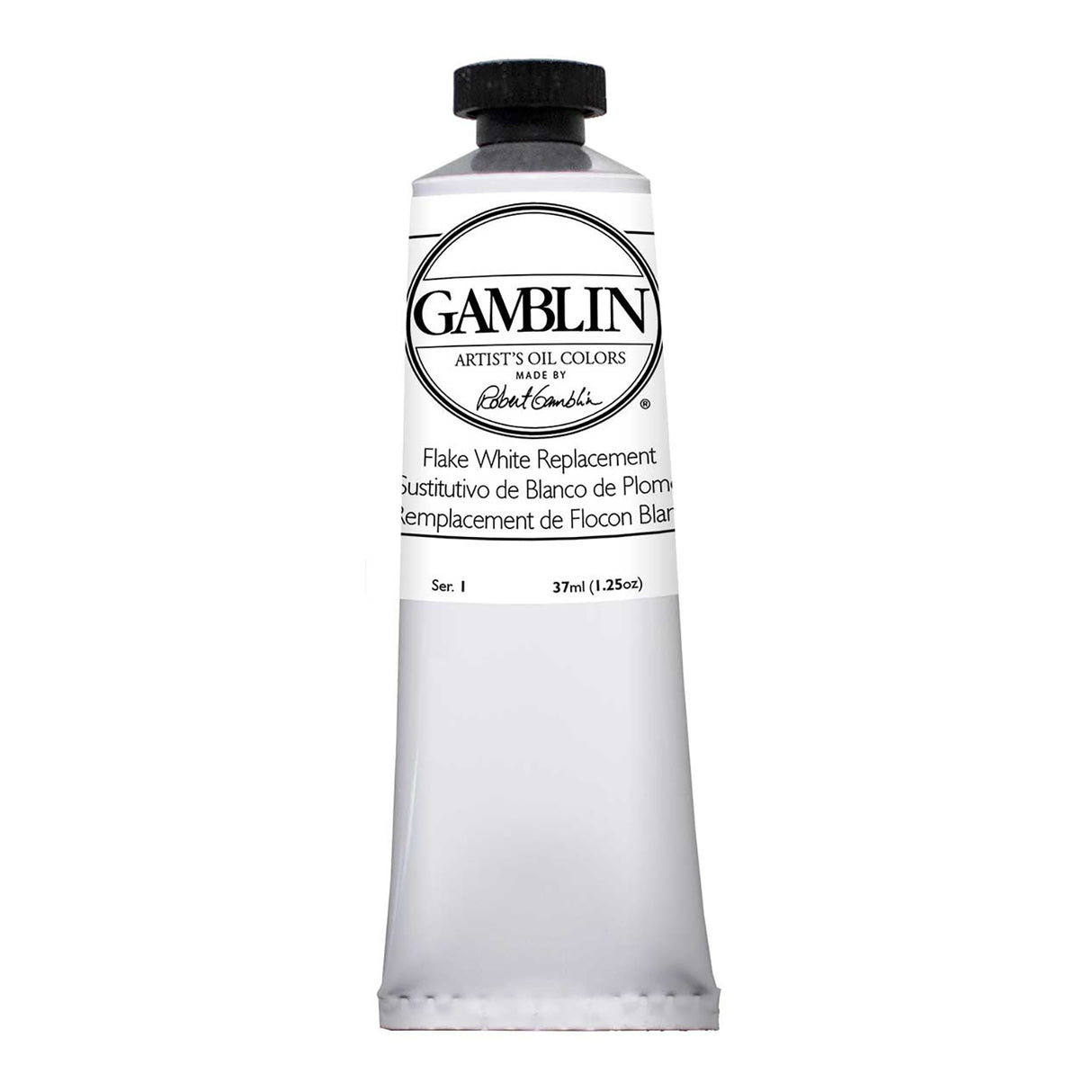 Gamblin Artist Grade Oil Color, 37ml, Flake White Replacement