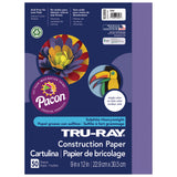 Pacon Tru-Ray Construction Paper, 50 Sheets, 9 in x 12 in, Violet
