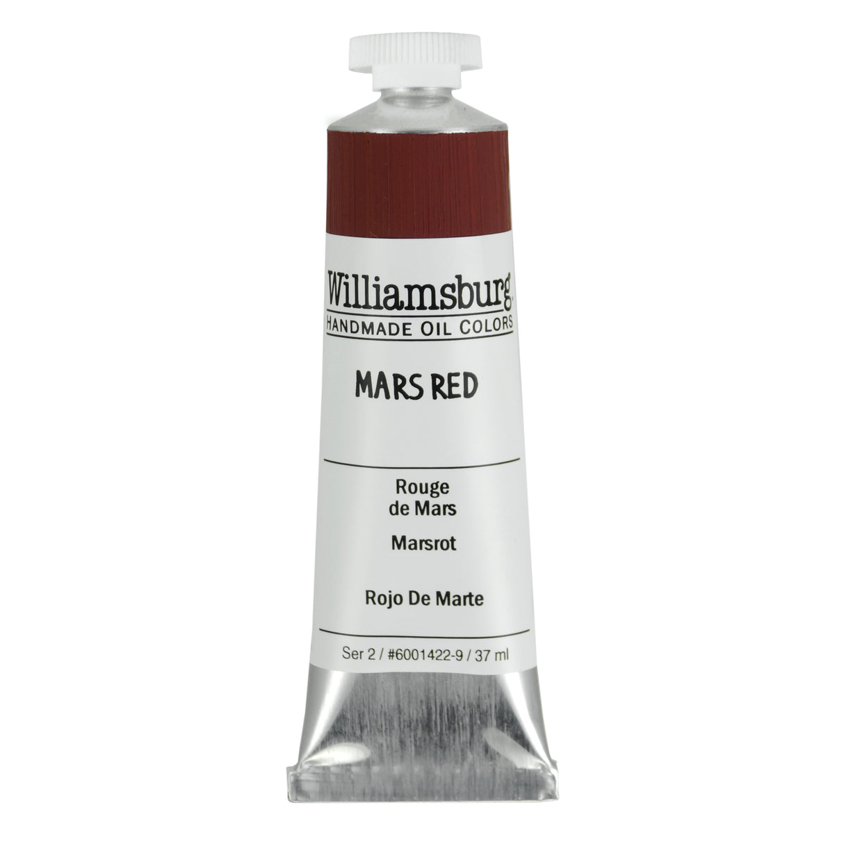 Williamsburg Artist Oil Color, 37ml Tube, Mars Red