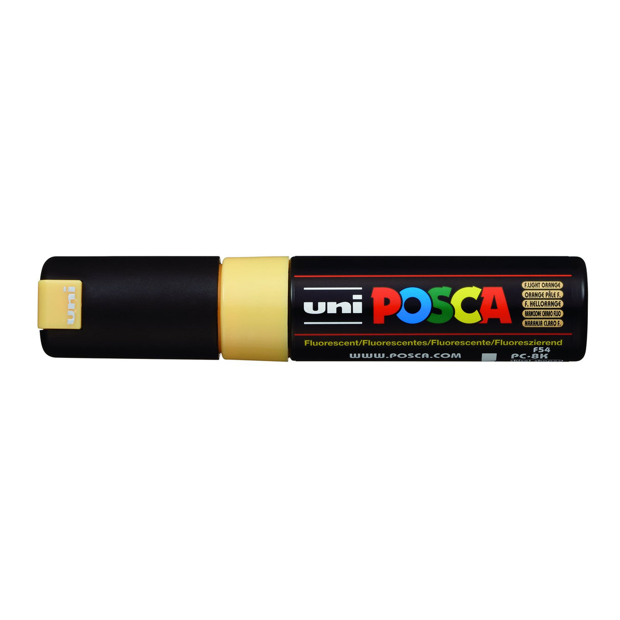 POSCA Paint Marker, PC-8K Broad Chisel, Fluorescent Light Orange