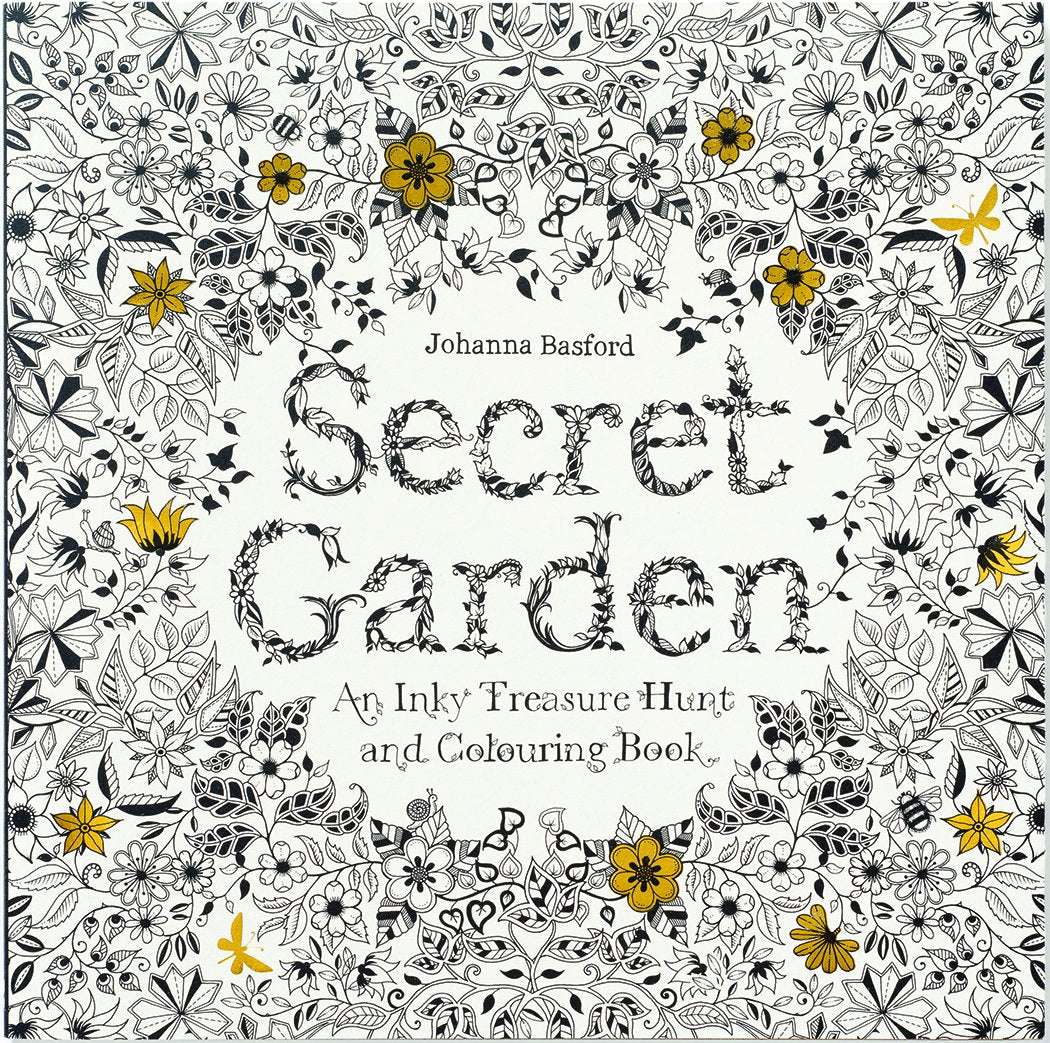 Chronicle Books Secret Garden: An Inky Treasure Hunt and Coloring Book by Johanna Basford