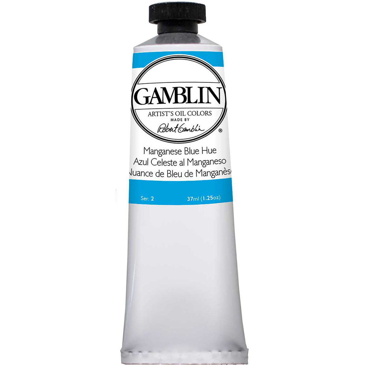 Gamblin Artist Grade Oil Color, 37ml, Manganese Blue Hue