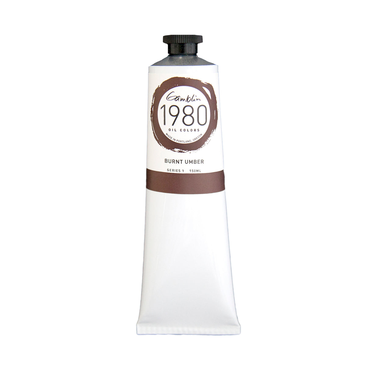 Gamblin 1980 Oil Color, 150ml, Burnt Umber