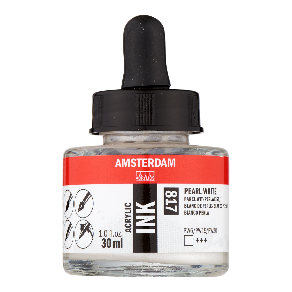 Amsterdam Acrylic Ink, 30ml, Pearl White