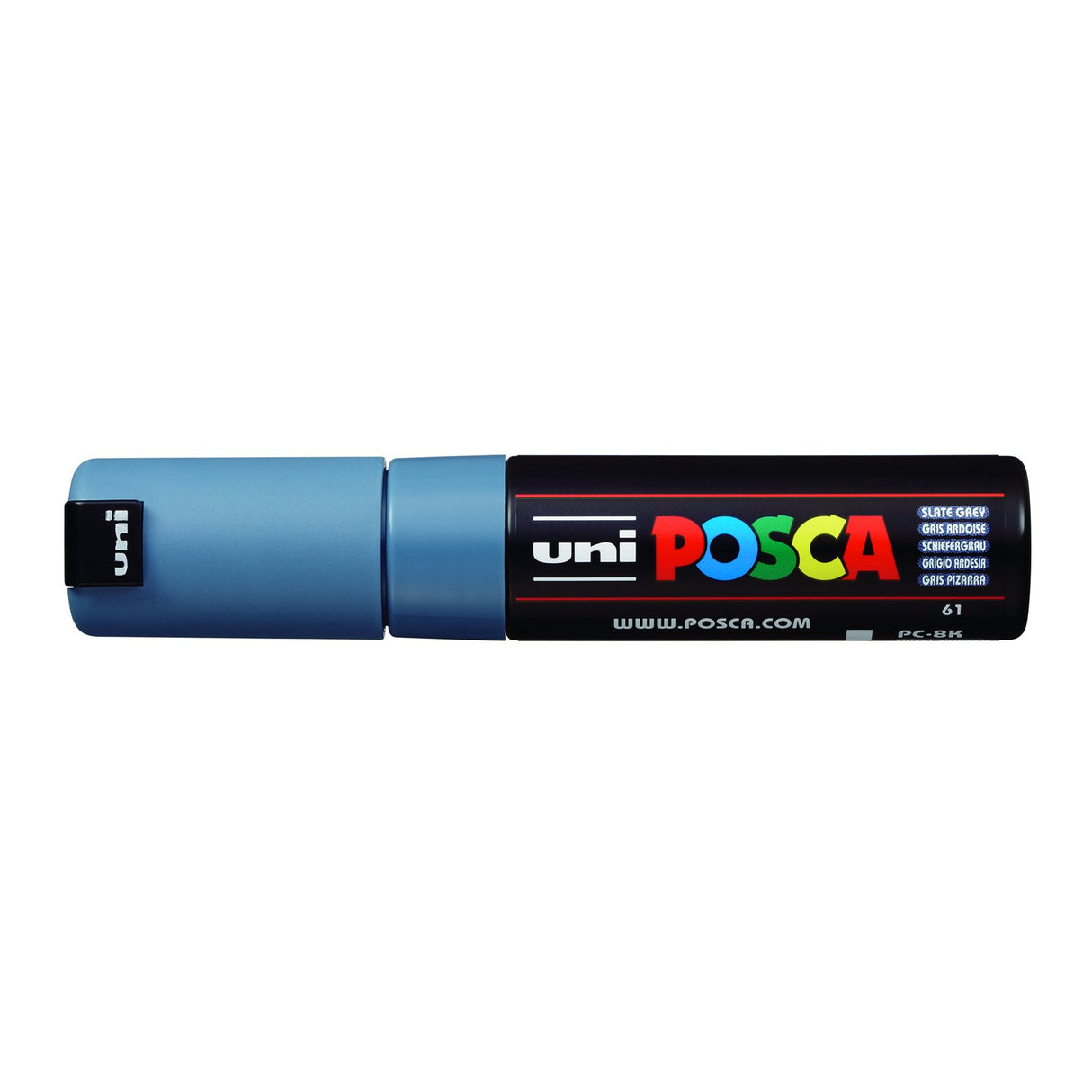 POSCA Paint Marker, PC-8K Broad Chisel, Slate Grey