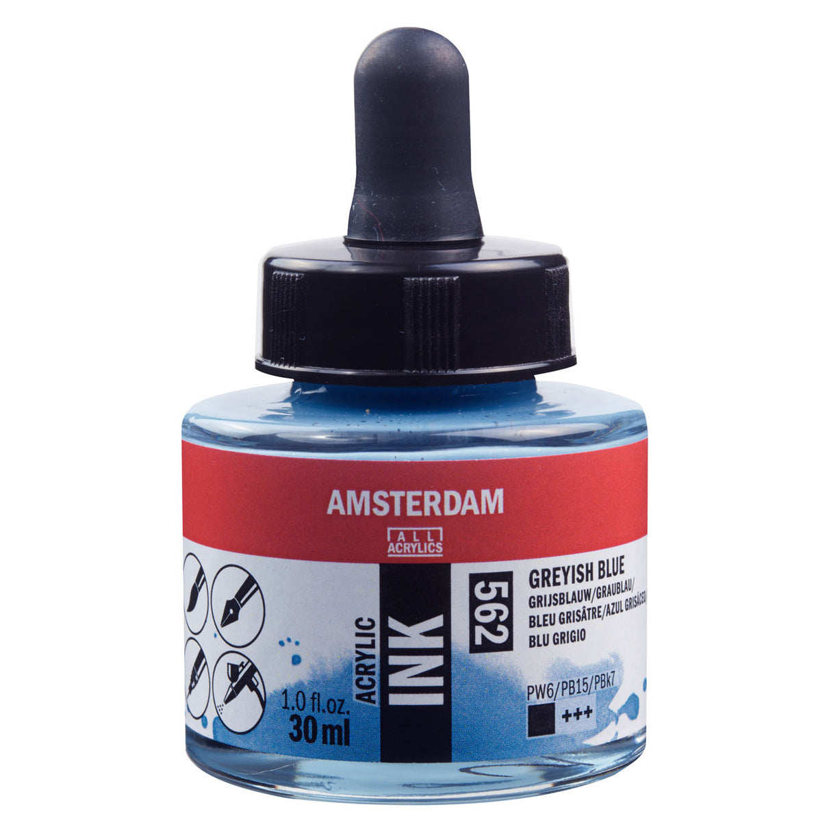 Amsterdam Acrylic Ink, 30ml, Gray Blue