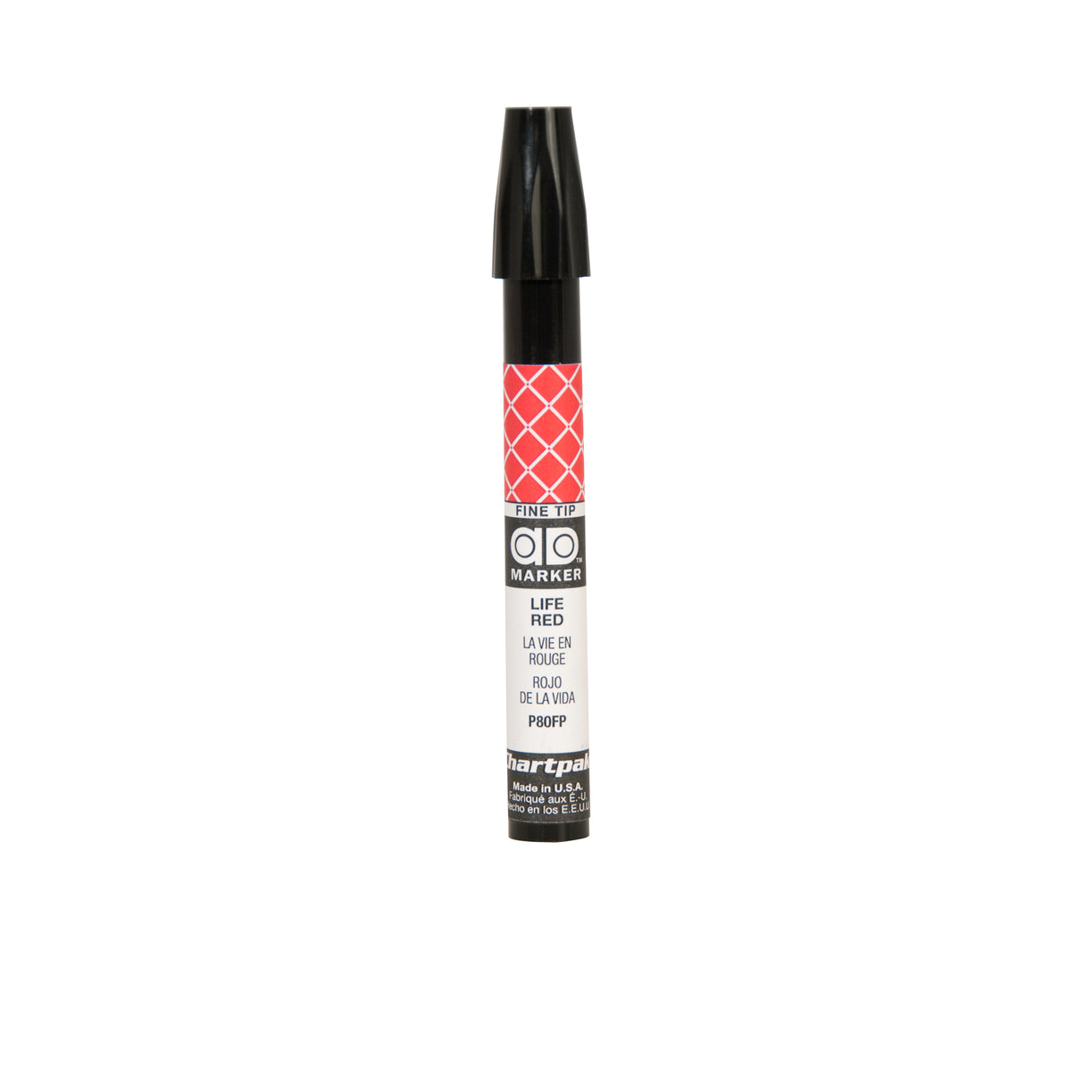 Chartpak Fine-Tip Ad Marker, Life Red
