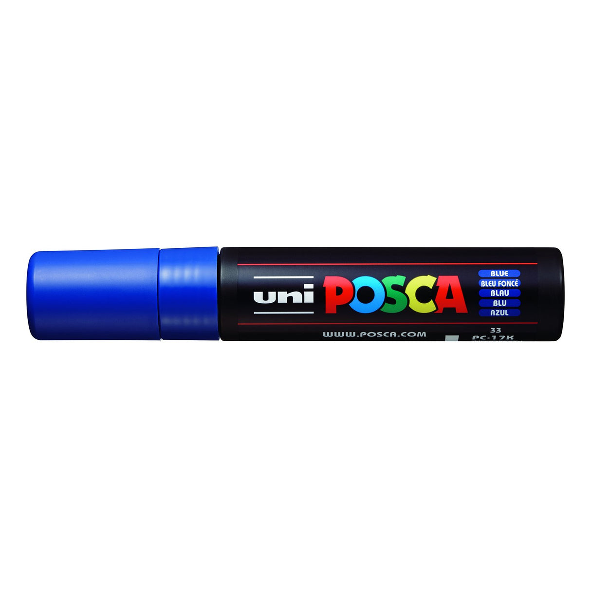 POSCA Paint Marker, PC-17K Extra Broad Rectangular Chisel, Blue