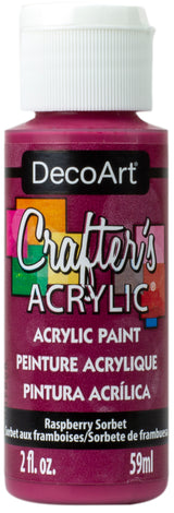 DecoArt Crafter's Acrylic Paint, 2 oz., Raspberry Sorbet