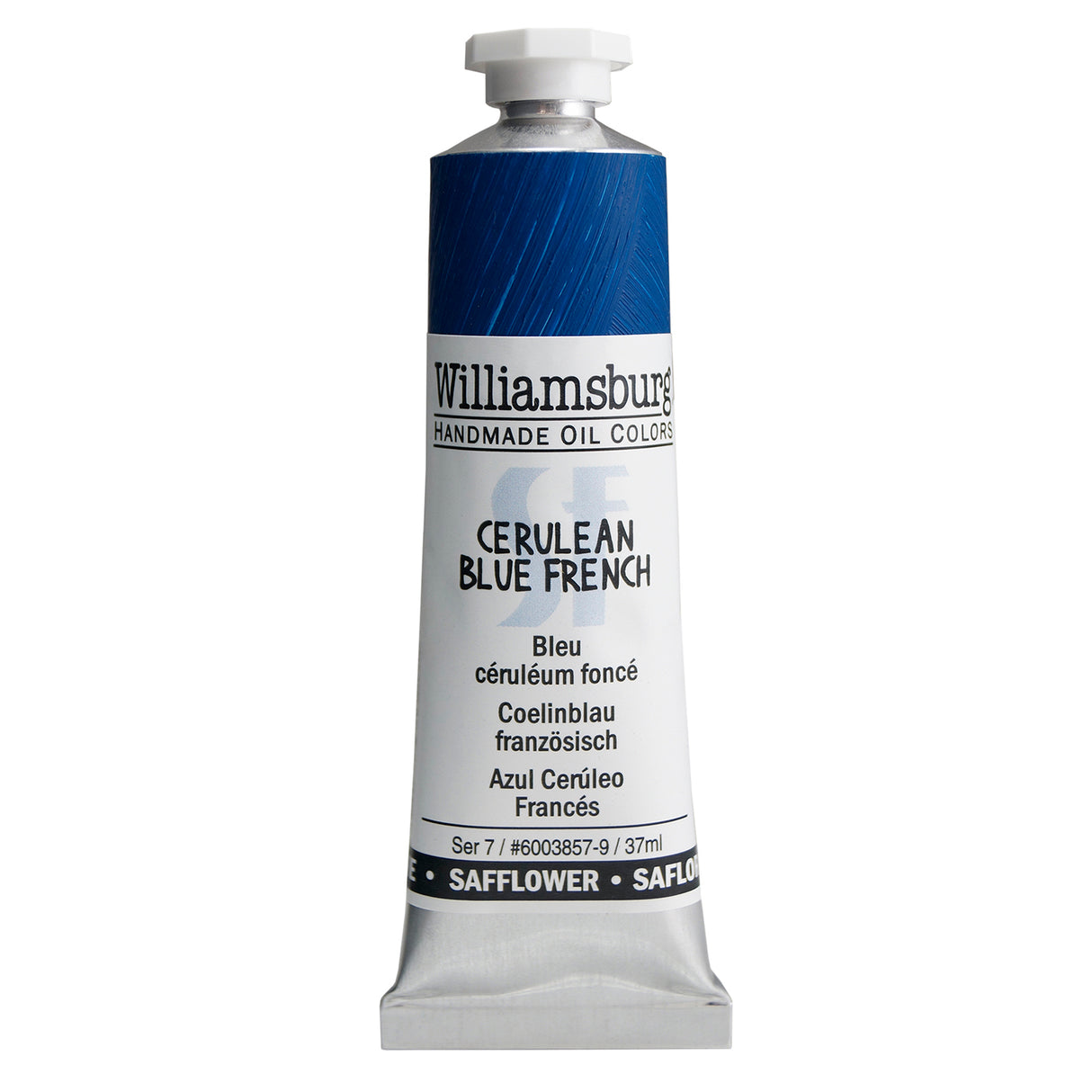 Williamsburg Safflower Oil Color, 37ml, Cerulean Blue French