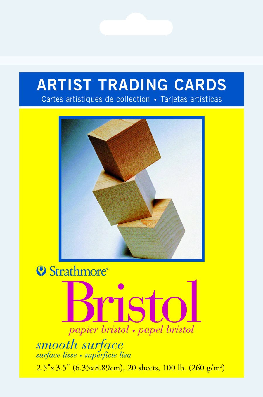 Strathmore Artist Trading Card Pack, Bristol Paper Smooth, 20 Sheets