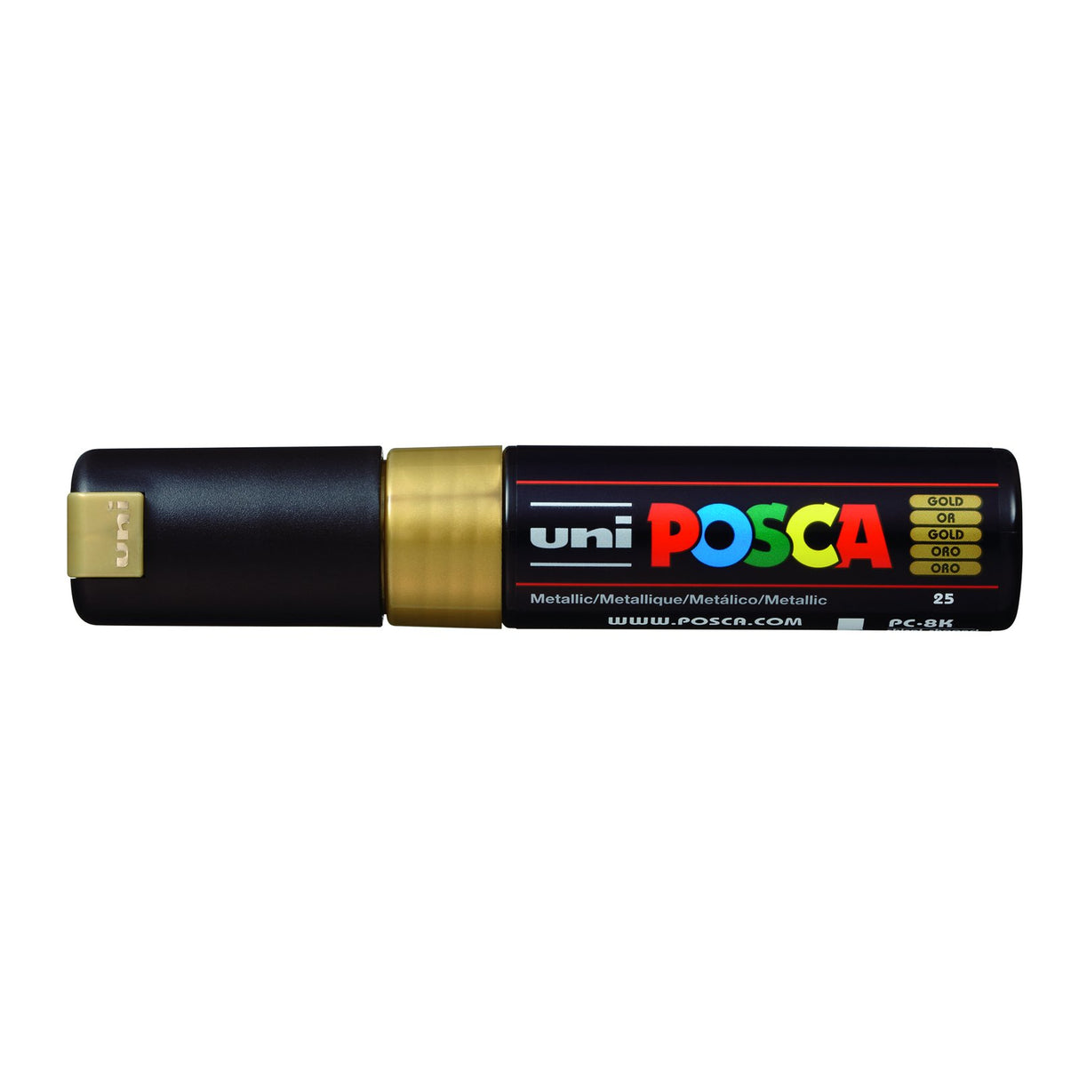 POSCA Paint Marker, PC-8K Broad Chisel, Gold