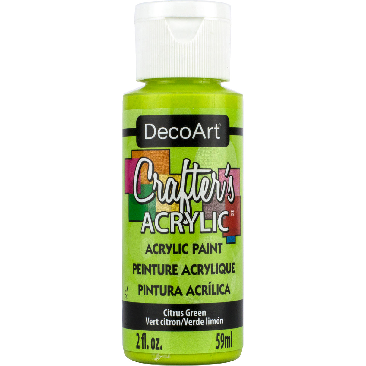 DecoArt Crafter's Acrylic Paint, 2 oz., Citrus Green
