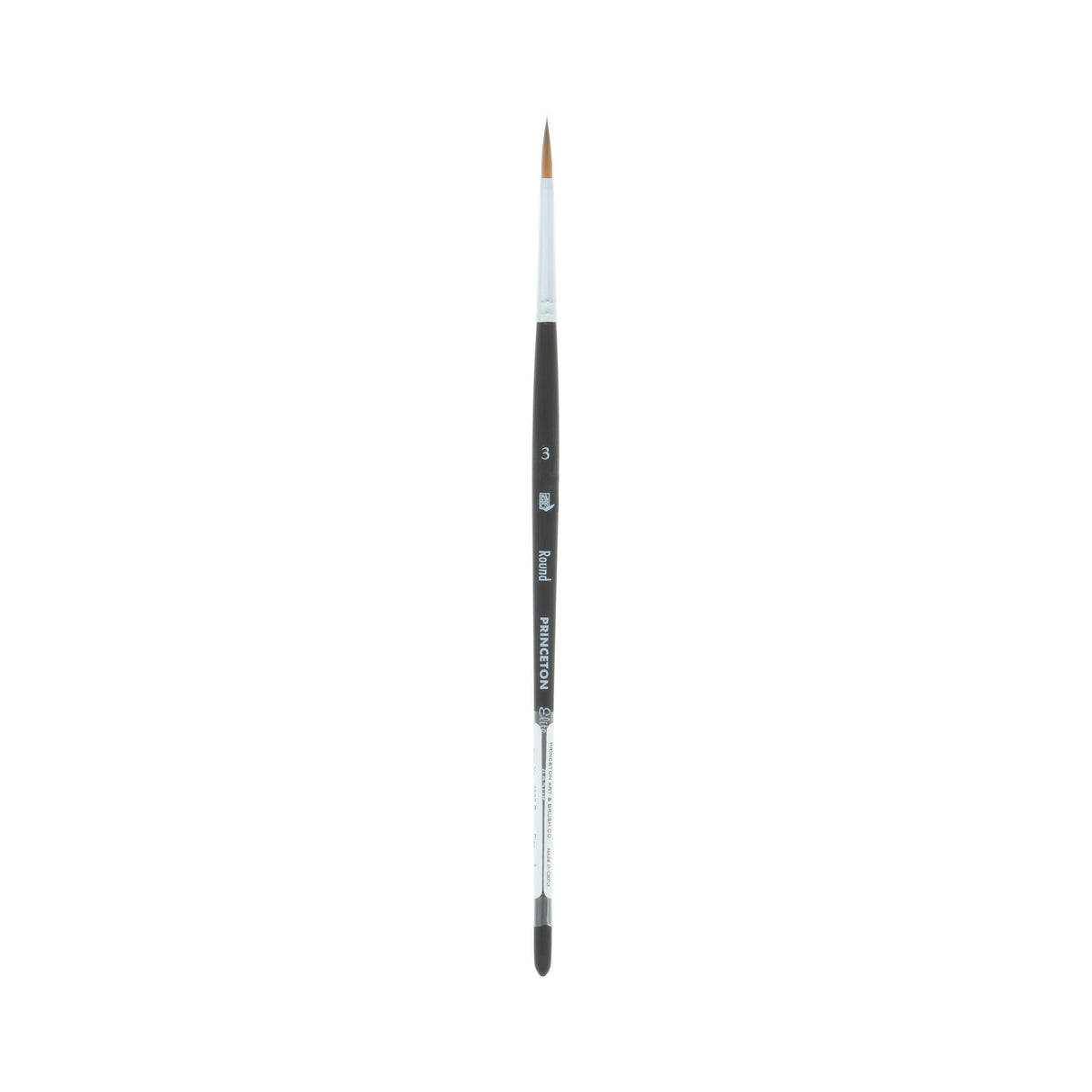 Princeton Brush Aqua Elite Synthetic Kolinsky Sable Watercolor Brushes, Round, 3