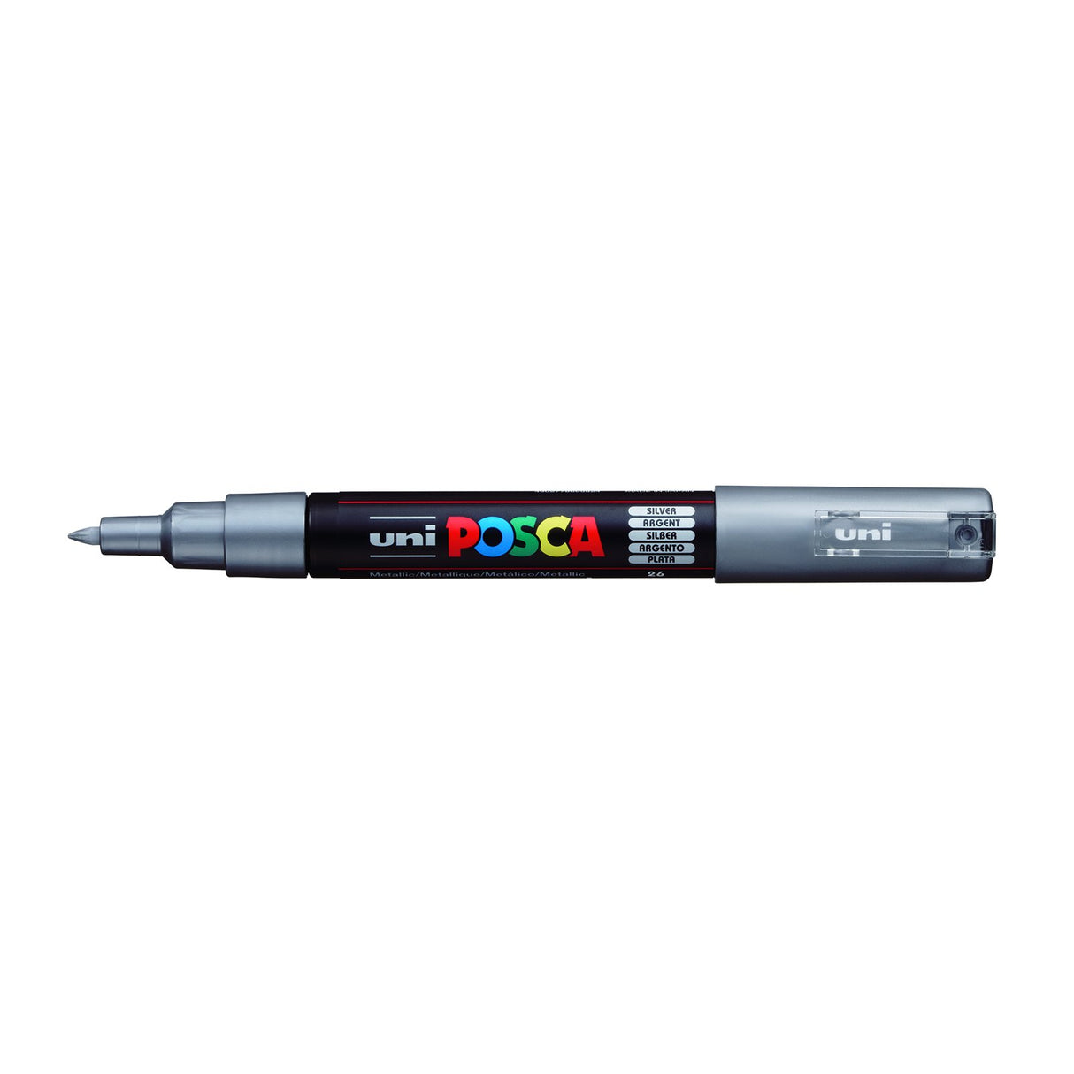 POSCA Paint Marker, PC-1M Extra Fine, Silver