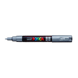 POSCA Paint Marker, PC-1M Extra Fine, Silver