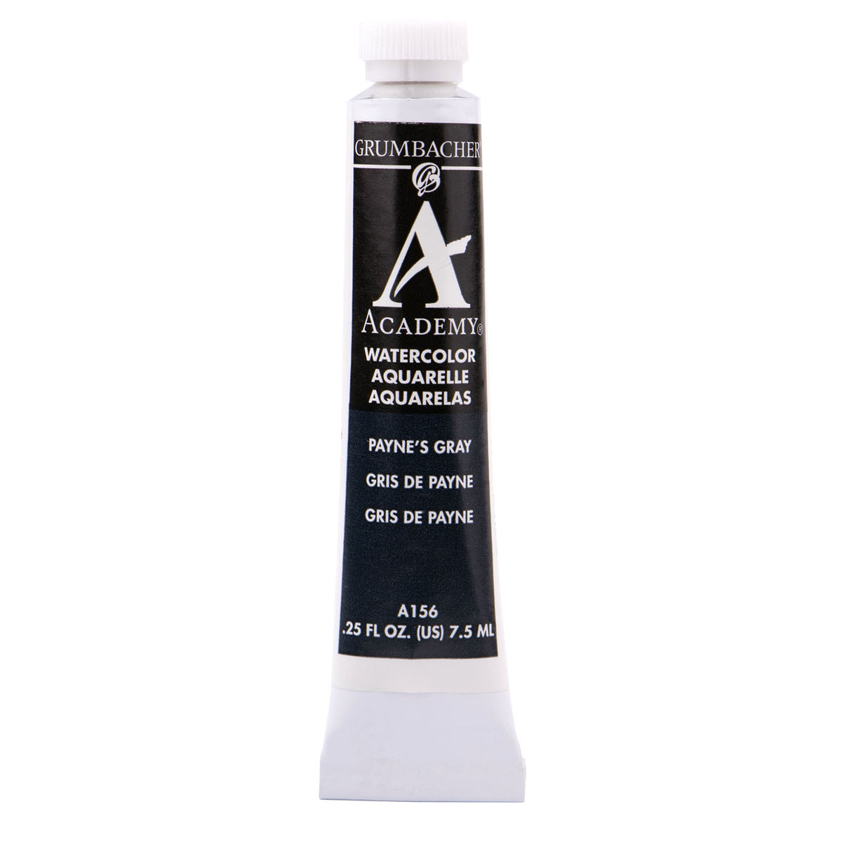 Grumbacher Academy Watercolor, 7.5ml Tube, Payne' s Gray