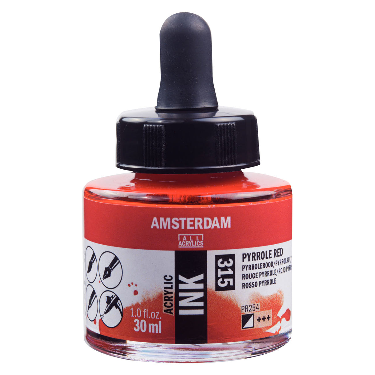 Amsterdam Acrylic Ink, 30ml, Pyrrole Red