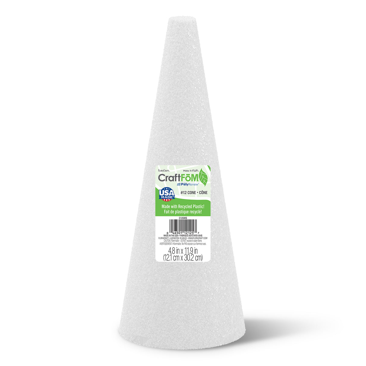 FloraCraft CraftFoM Cone-11.9"X4.8"