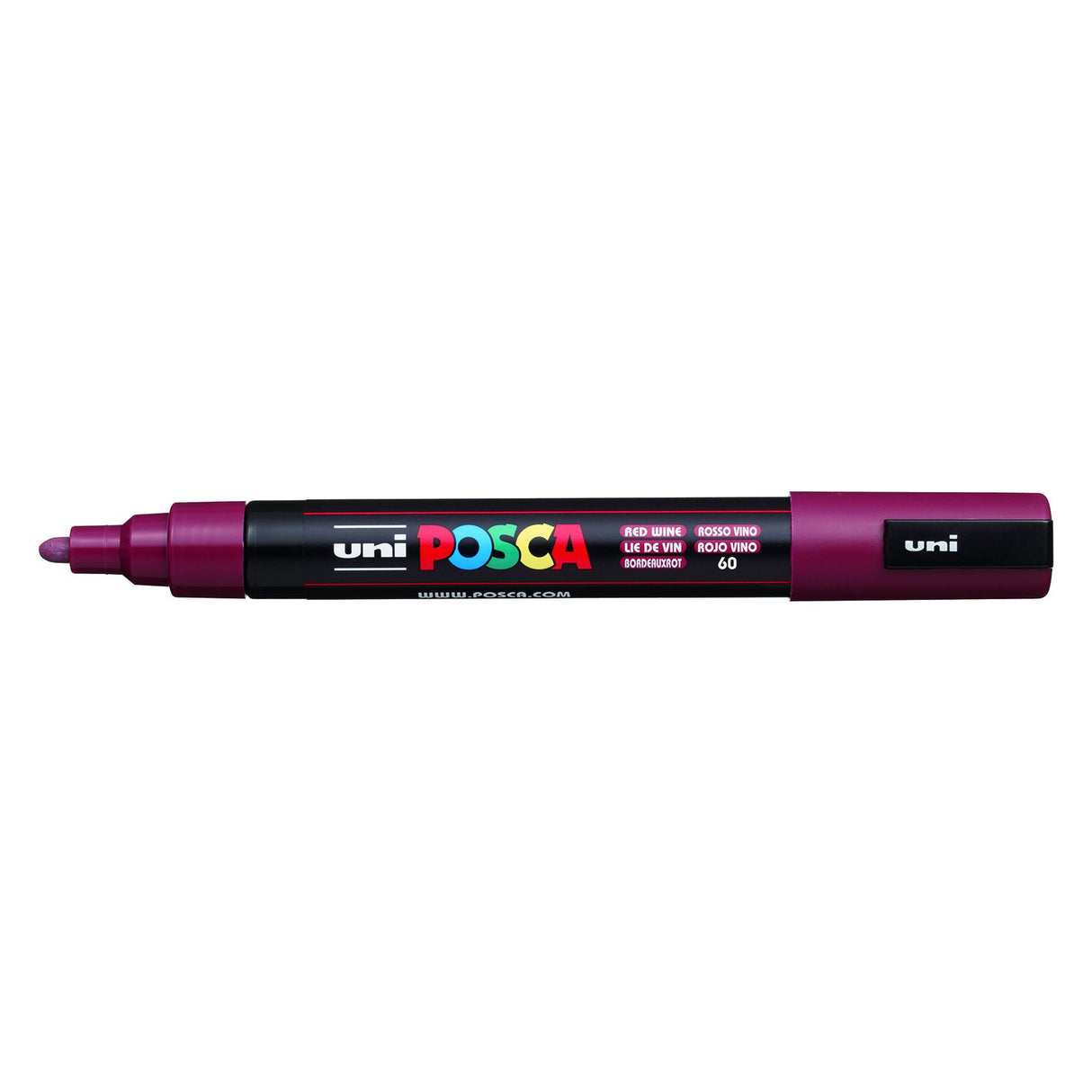 POSCA Paint Marker, PC-5M Medium Bullet, Red Wine