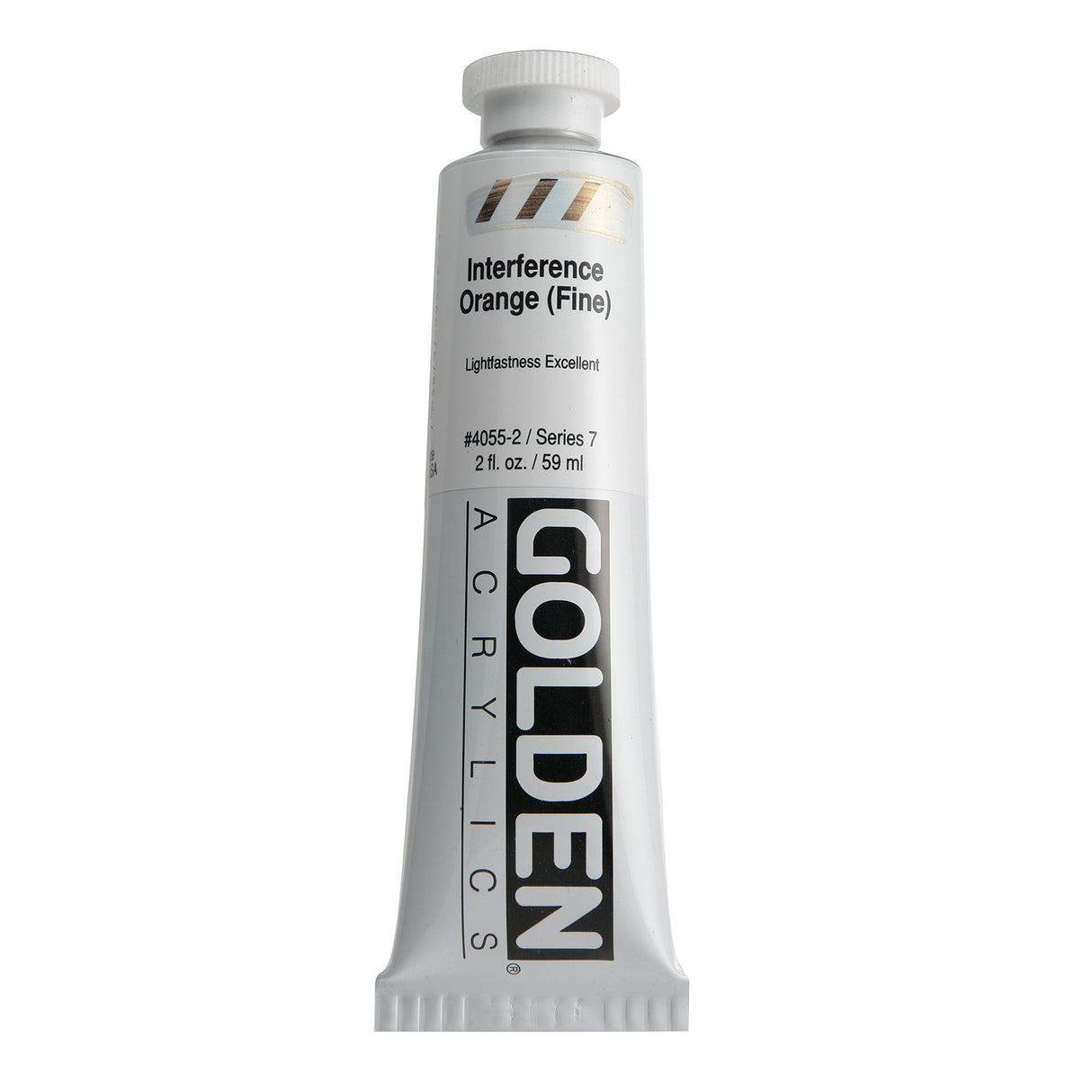 Golden Interference Acrylic, 2 oz., Interference Orange