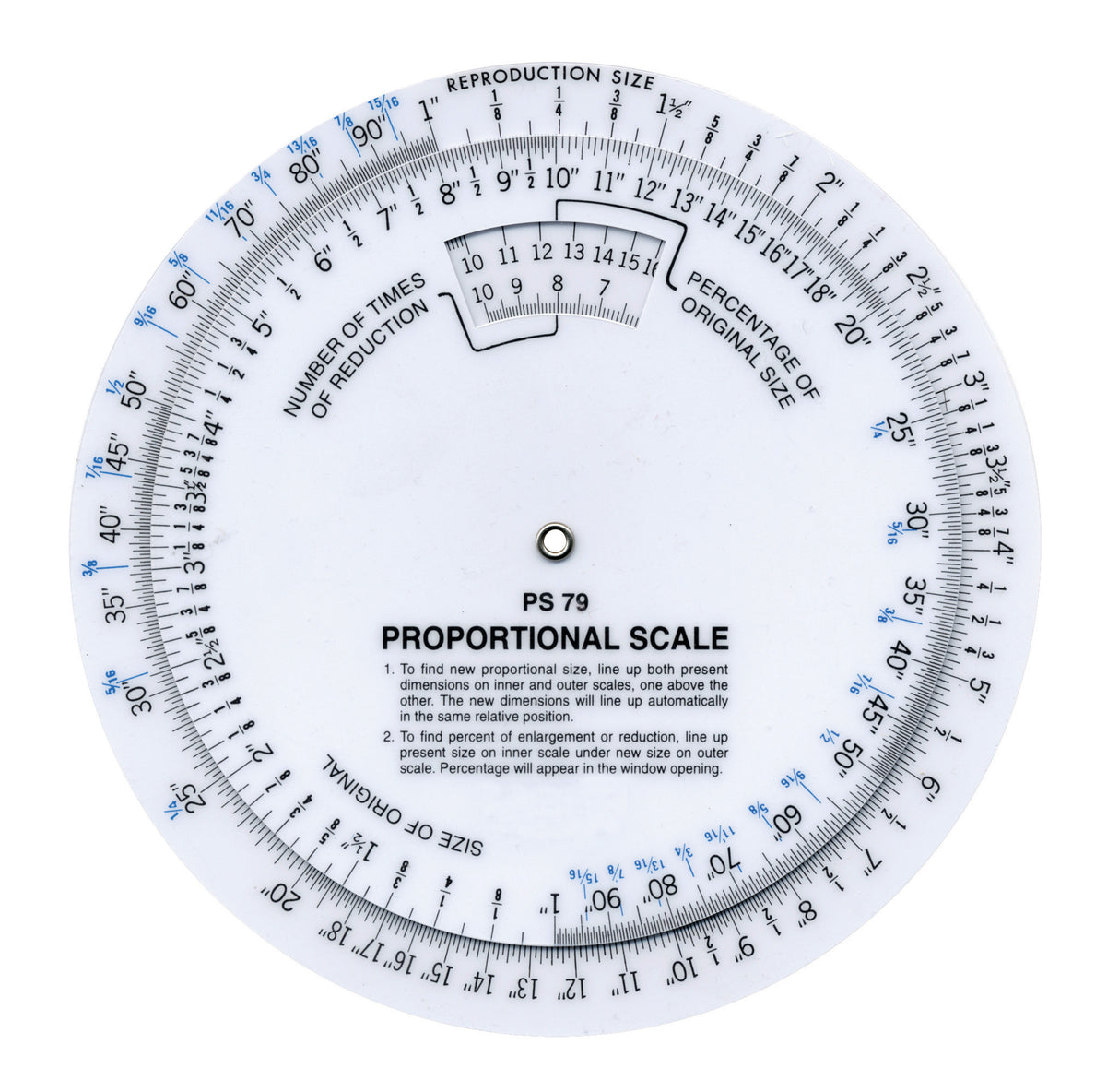 C-Thru Circular Proportional Scale, 6 in