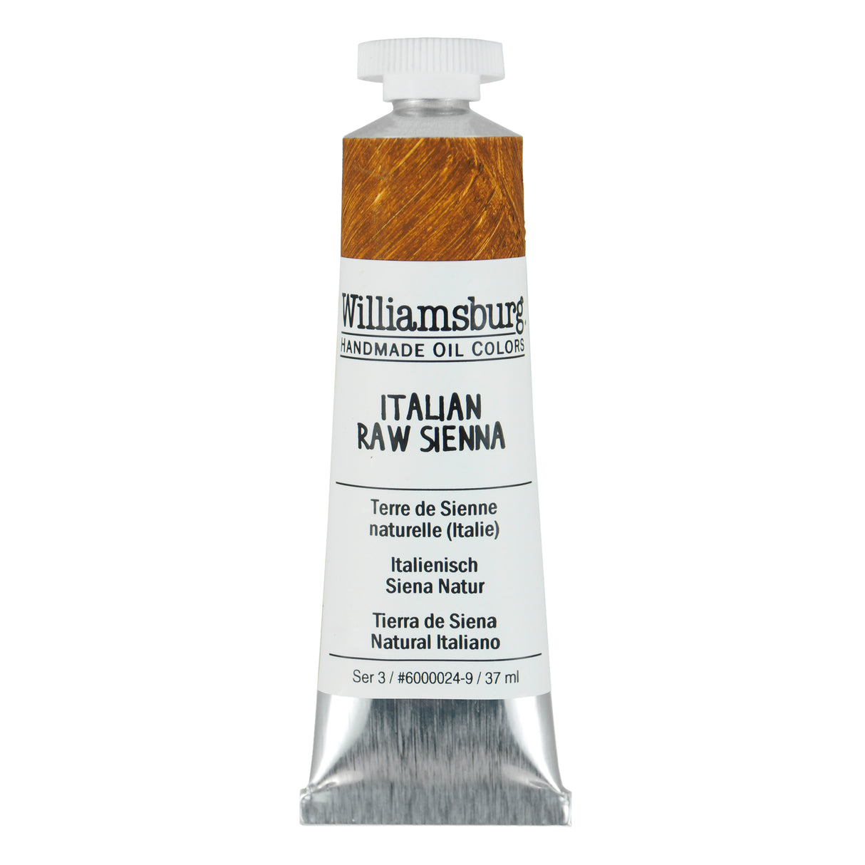 Williamsburg Artist Oil Color, 37ml Tube, Italian Raw Sienna