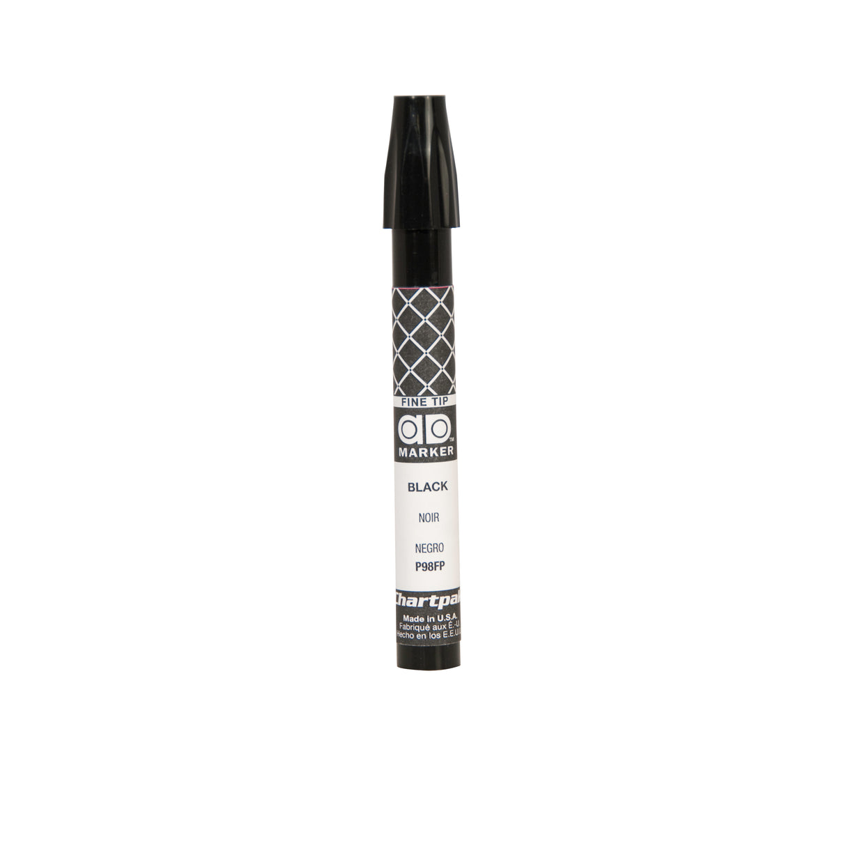 Chartpak Fine-Tip Ad Marker, Black