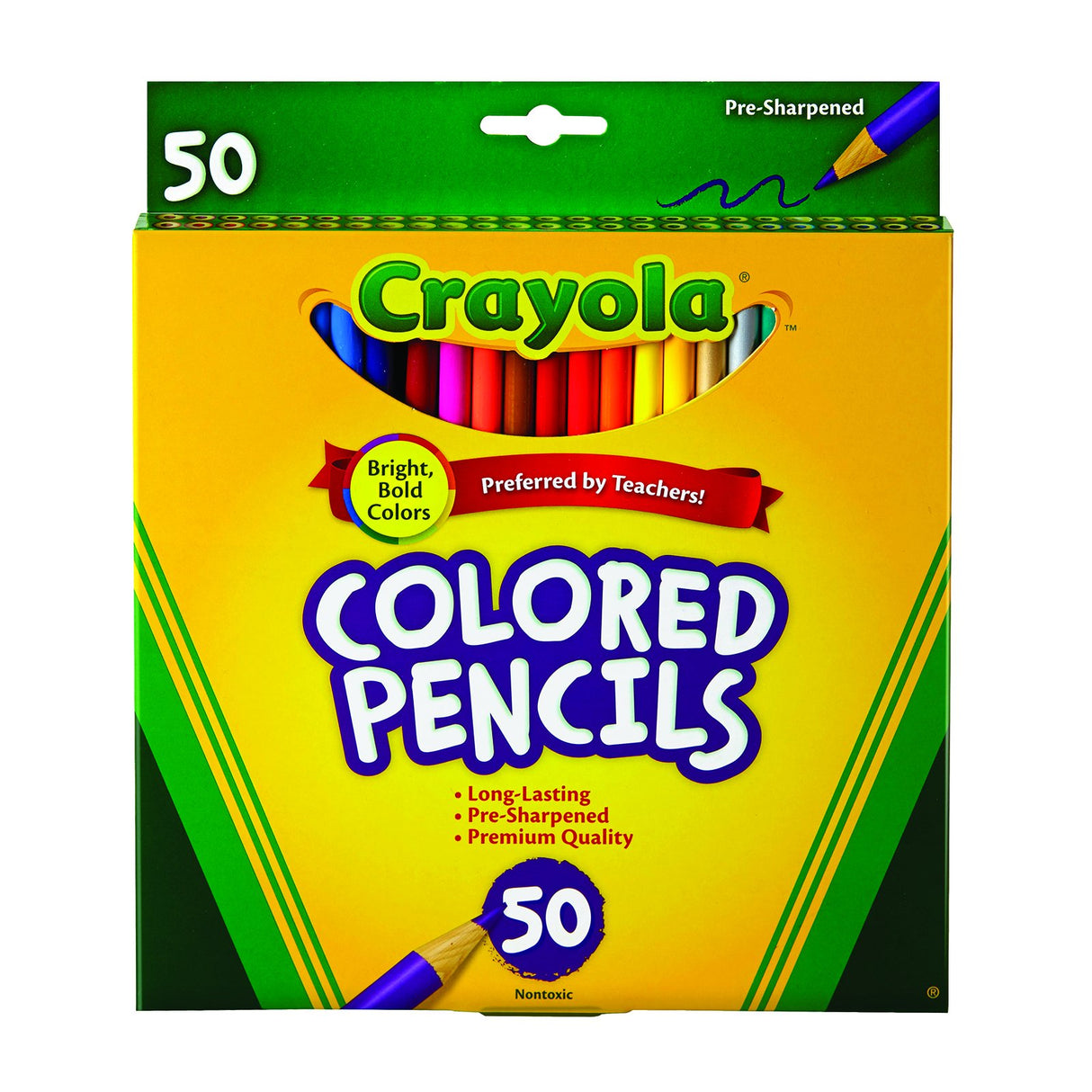 Crayola Colored Pencils-50/Pkg Long